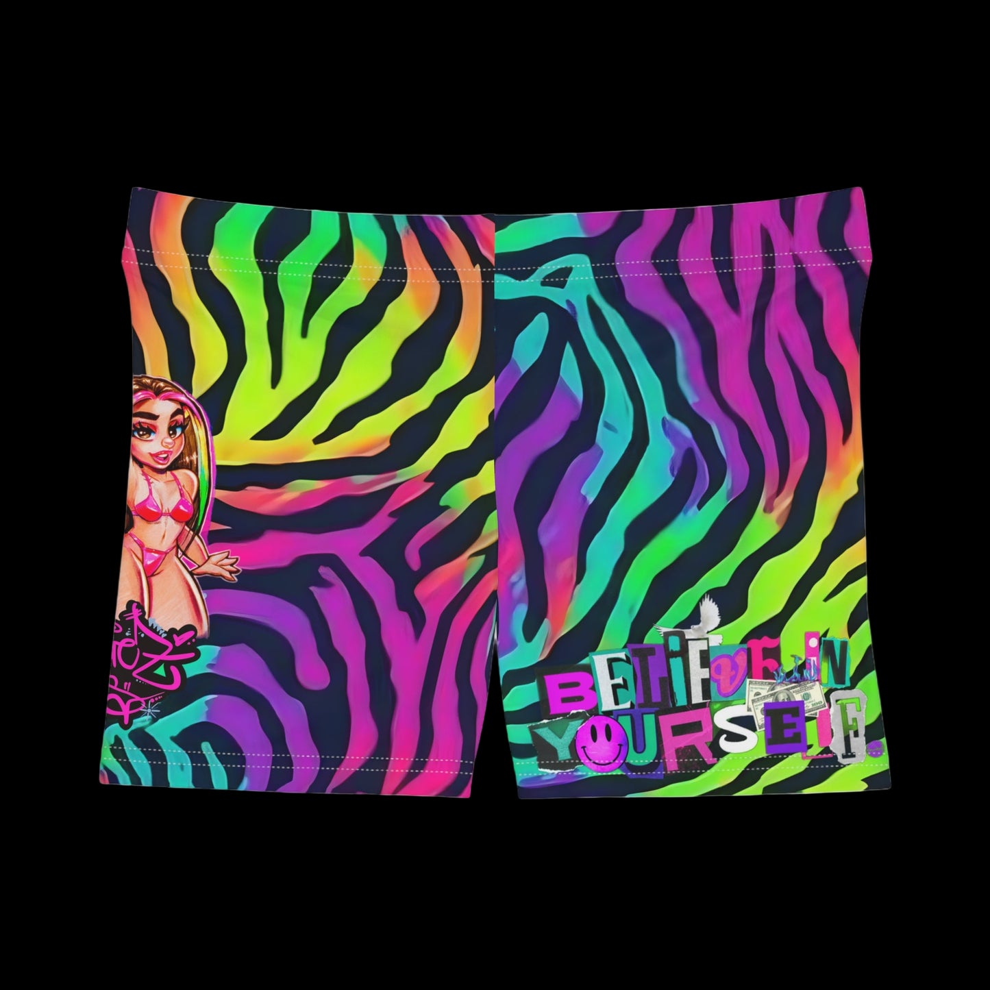 RTWINS ZEBRA PRINT SHORTS