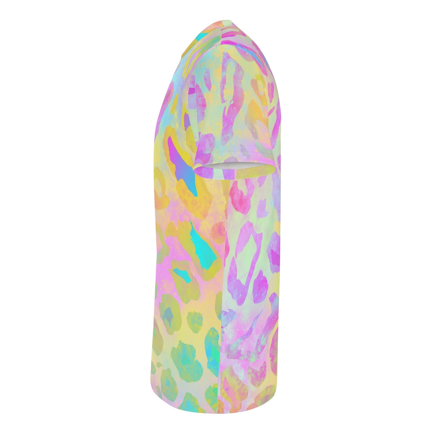 neon cheetah print unisex All-Over Print Adult Short Sleeve-Blouse Sports Set