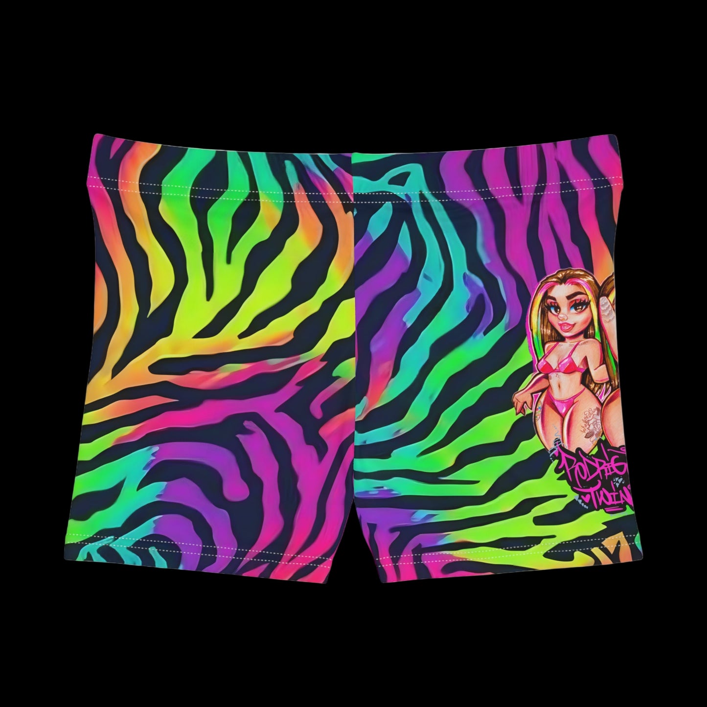 RTWINS ZEBRA PRINT SHORTS